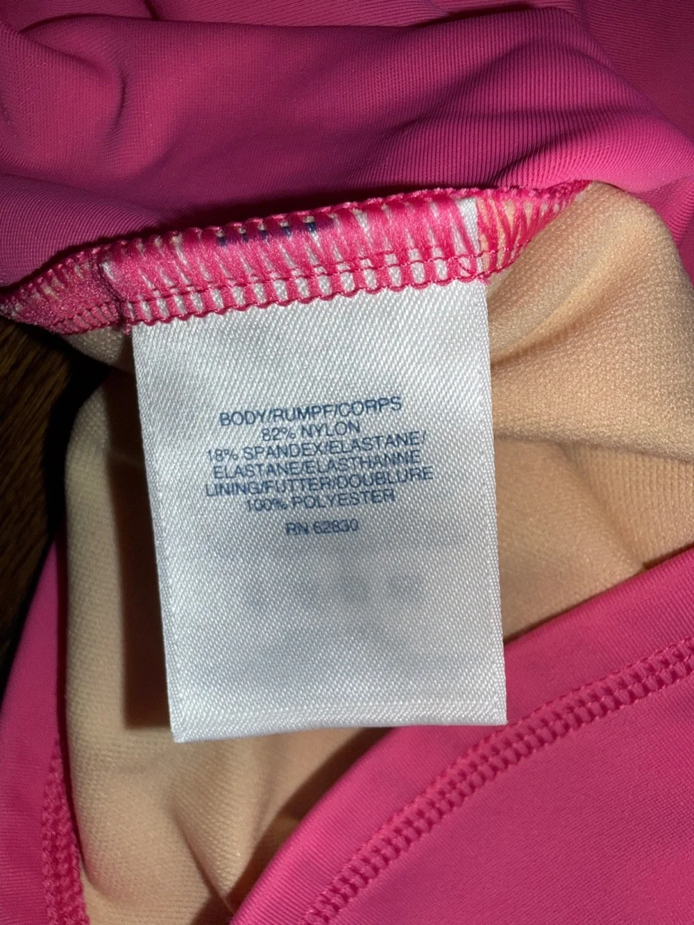 Lands' End Girls Pink Surfboard flip Sequin Rash Guard Swim Shirt size 7/8 small